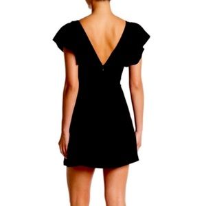 BCBGeneration mini black ruffled dress